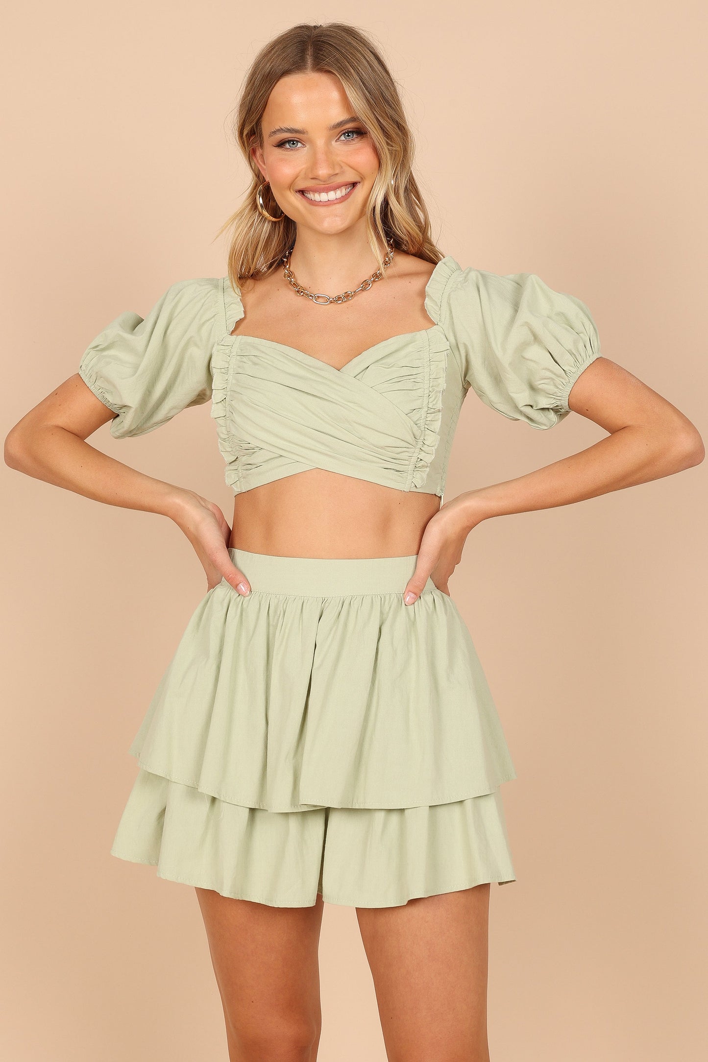 Shellie Mini Skirt - Green