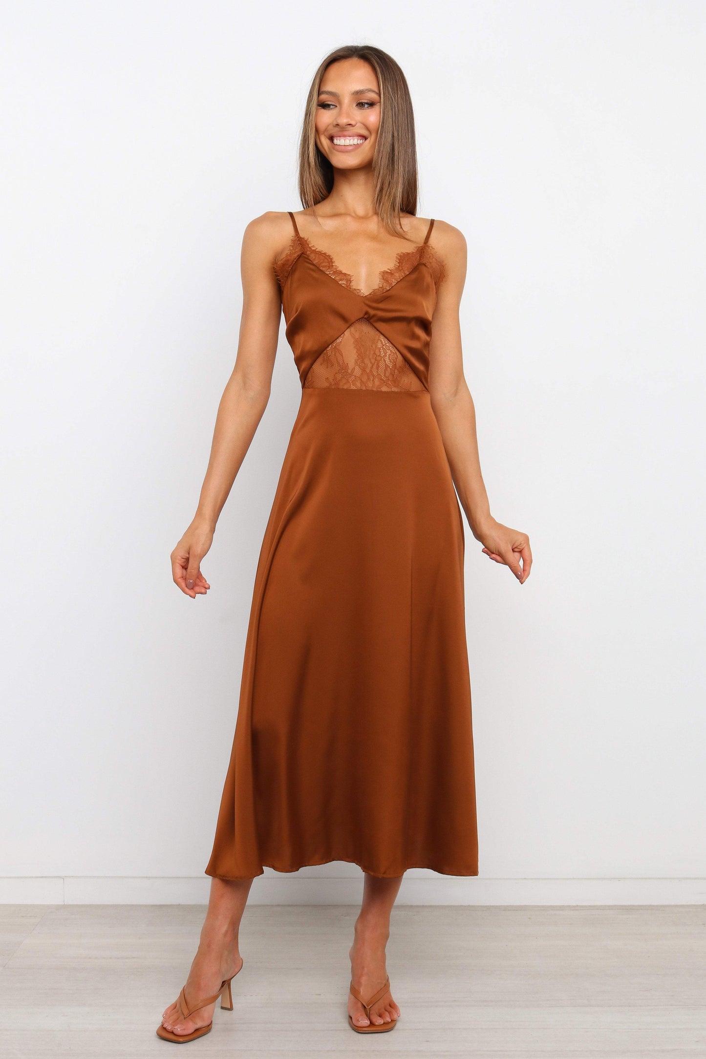 Ariel Dress - Rust