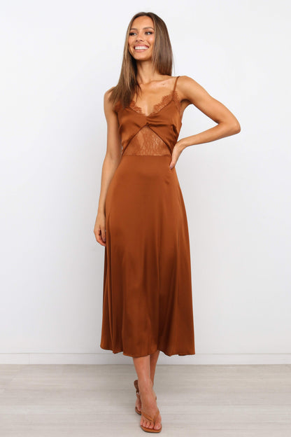 Ariel Dress - Rust