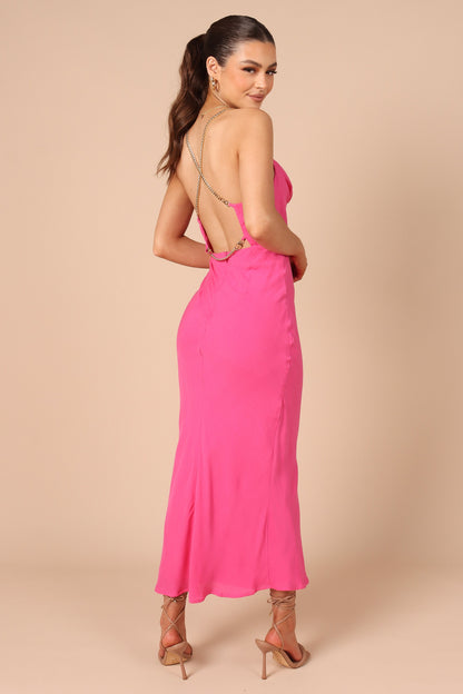 Khaleesi Slip Midi Dress - Pink