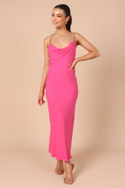 Khaleesi Slip Midi Dress - Pink